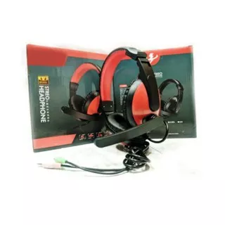 Headphone keenion extra bass stereo kos 0015 / pc gaming headset bando kos-0015