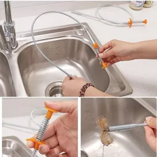2SH Alat Pembersih Saluran Pipa Anti Mampet Home Pipe Cleaning Brush Sink Pembersih Lubang Wastafel