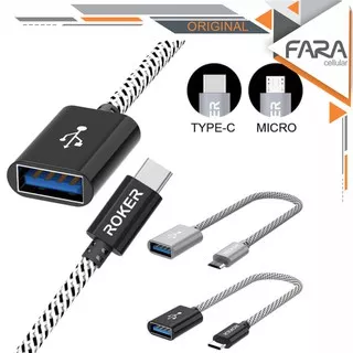 OTG Android ROKER CLOUD Micro Male to USB Female OTG Kabel V8 480Mbp