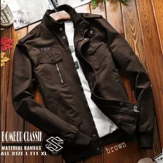 Jaket Bomber Pria CHAMPION Distro Original Sensor Murah Cowo Cowok Laki Laki Dewasa Bahan Lembut Warna Maroon Motif Polos Size M Sampai L Bahan Baby Kanvas Terbaru