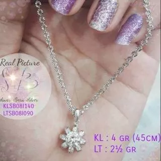 Kalung liontin silver 925 desy/pensil/eiffel/chanel - acc aksesoris perhiasan wanita cewek