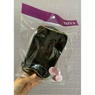 MIYA Pouch / Tas Kosmetik MIYA Black Transparan Kecil / Tas Organizer MIYA / Tas Alat Make Up