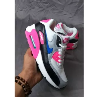 Sepatu Wanita Nike Air Max 90 White Black Pink Premium Quality