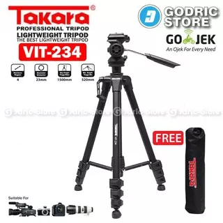 GG357 Takara VIT234 Video LightWeight Tripod Camera DSLR VIT 234 With