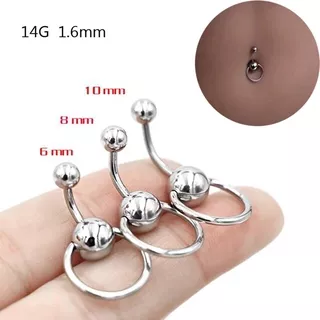 [New Titanium Steel Navel Piercing Belly Button Rings][Surgical Stainless Steel Belly Rings][Belly Bar Piercing Jewelry]