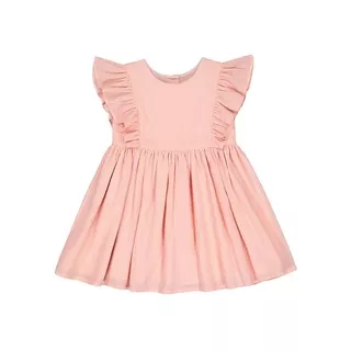 MOTHERCARE pink chiffon flounce dress girl ORIGINAL but no inside label, gaun cantik anak perempuan