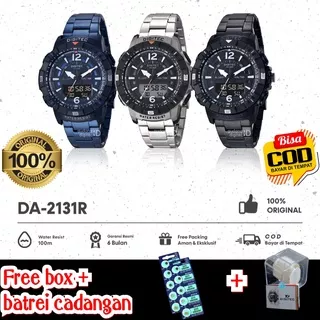 Jam Tangan Pria DIGITEC DA 2131 / DA-2131 / DG2131 DG Watch Jam Tangan Rantai Stainless ORIGINAL | Jam Tangan Pria Rantai Steinless Sport Outdoor Olahraga Water Resistance Bisa Buat Berenang Jam Tangan FREE BOX + BATREI CADANGAN