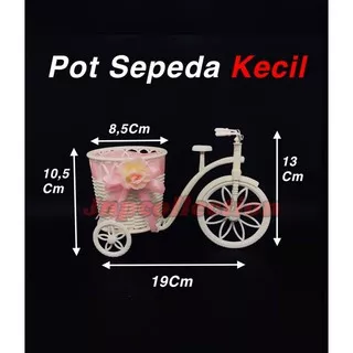 Pot Bunga Sepeda Keranjang KECIL /Vas sepeda /Jnpcollection /Hiasan /Dekorasi