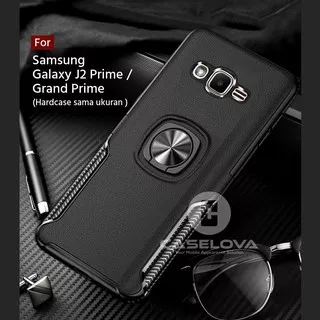 Case Samsung Galaxy J2 Prime, Grand Prime ( sama ukuran ) Hardcase Ring Carbon Thunder