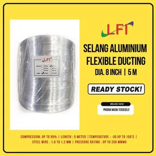 Aluminium Selang Flexible Ducting Exhaust Fan 8 (20 cm) - pjg 5 m