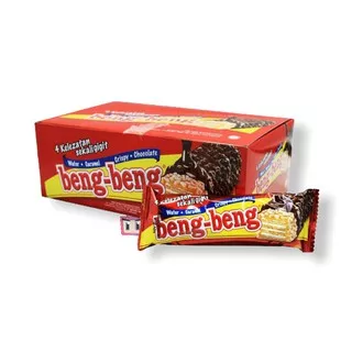 Beng-beng wafer caramel crispy chocolate 1 box isi 20 pcs / beng beng 1 dus