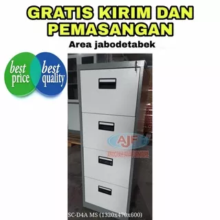 Filing cabinet 3 laci dan 4 laci filing cabinet steel coating dark grey