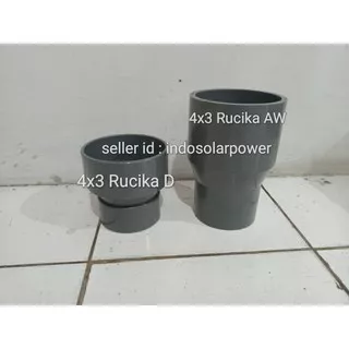 Reducer R Sock RUCIKA 4x3 4x2 inch 4 ke 3 2 inch socket sok plug 4 x 3 4 x 2 increaser PVC sambungan pipa bisa untuk ssemua merk PIPA PVC