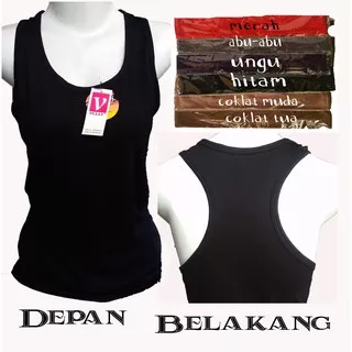 tanktop velly silang 189 size 3L 4L / tanktop polos wanita dewasa