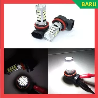 Lampu LED Mobil 12 Volt 24 Volt Lampu Foglamp LED H11 92 Titik Lensa Projector Putih 7 Watt Terang