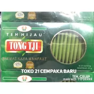 Tong Tji Teh Hijau Green Tea Celup Box isi 25s @ 50 gram |Teh Tong Tji