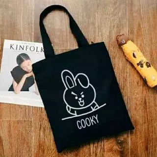 Resleting Totebag BT21 Tote bag BTS KPop Bag Tas Chimmy Cooky