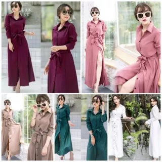 RESTOCK!! BASIC GAMIS MILO PINKY TOSGRIN 8 WARNA