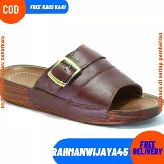 SANDAL PRIA KULIT INDIAN /SANDAL INDIAN/SANDAL PRIA KULIT/SANDAL KASUAL PRIA/CODE BARANG FGGW222