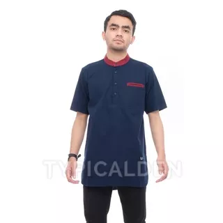 Baju Koko Pria / Baju Muslim Pria / Koko Pakistan / Koko Dewasa / Baju Koko Dewasa / Baju Koko Lengan Pendek / Kurta / Baju Koko Terbaru 2022 / Pakaian Muslim Pria / Koko Pria / Baju Koko Pria Pleat Milo Navy / Koko TYPICAL DENIM