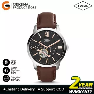 Promo!! Fossil Jam Tangan Pria ME3061 Analog Quartz Tali Kulit Leather Strap Original Bergaransi