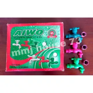 PROMO Kran PVC AIWO 1/2 + 3/4 Inch / Kran Air Plastik AIWO 1/2 + 3/4 Inch