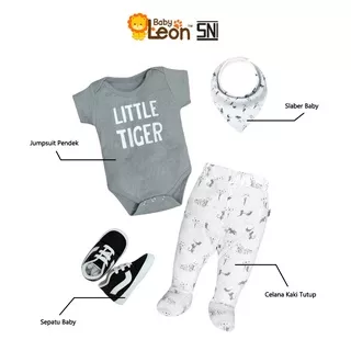 Baby Leon - 5in1 Hampers Bayi HPR-01 Baby Gift Bingkisan Kado Lahiran Bayi Newborn LakiLaki Perempuan