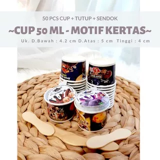 Cup Es Krim Besar -Cup Ice Cream 60 Ml / Harga Cup Plastik Es - Harga Cup Es Krim Bening / Kemasan E