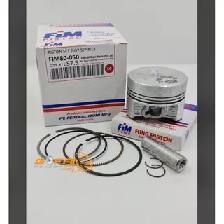 piston kit fim mentahan pin 13 jupiter z beat vario karisma supra x 125 57 57.5 58 58.5 59 59.5 60mm