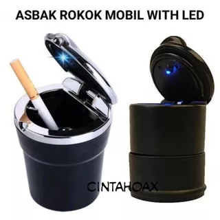 Asbak Roko Mobil Mewah Portable Asbak Rokok LED Unik Model Tabung Untuk mobil