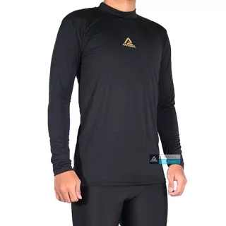 Manset Olahraga Pria Baselayer/ manset Pria Basic Arparel / Manset Long Sleeve Black Gold