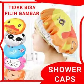 PENUTUP KEPALA SAAT MANDI - SHOWER CAPS - PENUTUP RAMBUT