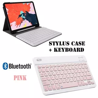 Apple iPad 5 6 7 8 9 iPad Mini 1 2 3 4 5 6 iPad Air 1 2 3 4 iPad Pro 9.7 Pro 10.5 Pro 11 2018 Sarung Keyboard Bluetooth Book Case