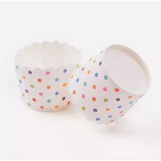 Muffin Cup 4.7 cm Rainbow Polka Polkadot / Cupcake Paper / Bruder Cup / Muffin Paper @ 10pc