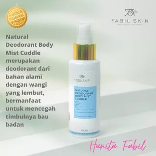 Fabil Deodorant Body Mist Cuddle Natural Fresh Herbal