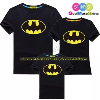 Baju Kaos Keluarga Family Couple Gathering Request Nama Custom Termurah Batman
