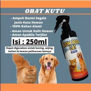 OBAT KUTU KUCING OBAT KUTU ANJING OBAT KUTU AMPUH OBAT ANTI KUTU KUCING ANJING KELINCI SUGAR GLIDER PEMBASMI KUTU KUCING - BOOMBOOM BYE FLEA REMOVER