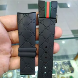 strap jam tali Jam Tangan Karet Gucci Digital Analog Rubber