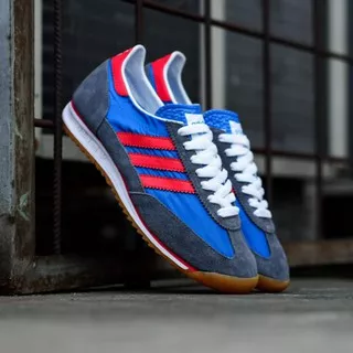 Adidas Sl 72 Vintage Grey Blue Red Sol Gum Original