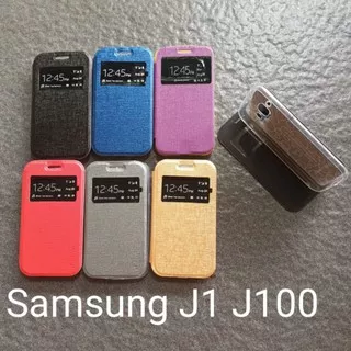 Flip case Samsung J1 J100 J1 2015 . J1 mini J105 V2 . J1 Ace J110 flipcase book cover sarung dompet