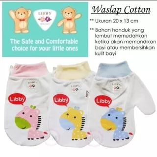 Libby Washlap Handuk Bayi - Libby Washlap Jari Cotton Bayi - Libby Washlap Kotak