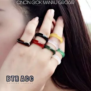 Cincin giok manau akik natural kesehatan  grosir/ bonus 100 pisc order