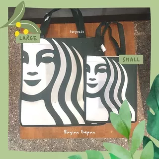 Tas Spunbond Starbucks / Shopping Bag Starbucks (Reusable Bag Starbucks / Tas Spunbound Starbucks)