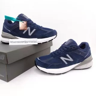 Sepatu NEW BALANCE 990V5 NAVY GRAMHO / CASTLEROCK Made In USA Grade Original Quality 1:1 BNIBWT