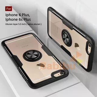 Hardcase Iphone 6 Plus, Iphone 6s Plus ( 5.5 inch ) Case invisible Ring Transparent Kickstand