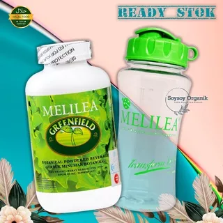 MELILEA Greenfield (GFO Melilea) + Shaker (Botol Minum) 100% Original - Garansi Resmi MELILEA - BPOM