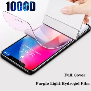 Soft Film Samsung S20FE S20 S10 S9 S8 Plus S10e Note 10 Plus Note 9 8 A42 M51 A21s A71 A51 A70 A50 A50s A30s A30 A20 Purple Light Protect Eyes Hydrogel Film Full Cover Screen Protective Film