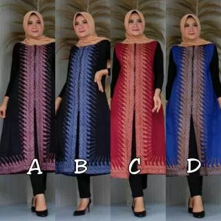 Longcardy Outer Maxi Cardi Batik Pekalongan Parang Cendono Series BK02