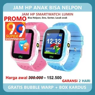 JAM TANGAN HP SMARTWATCH JAM HP ANAK SMART WATCH JAM TANGAN PINTAR BISA NELPON GPS KEREN CANGGIH