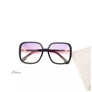 KACAMATA HITAM MINUS KELLY SQUARED SUNGLASSES FRAME LENSA ANTI RADIASI ANTI UV FASHION WANITA